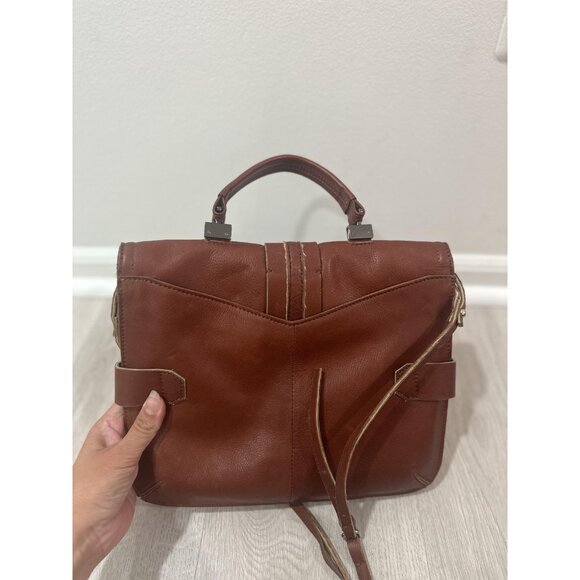 Kooba Satchel Crossbody Bag Womens Brown‎ Leather Top Handle Adjustable Strap - Picture 8 of 13